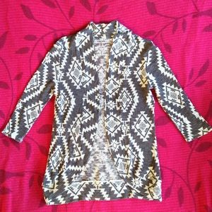 Lightweight Geo design cardigan S